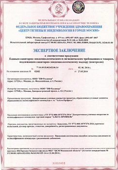 Экспертное заключение Русдекор